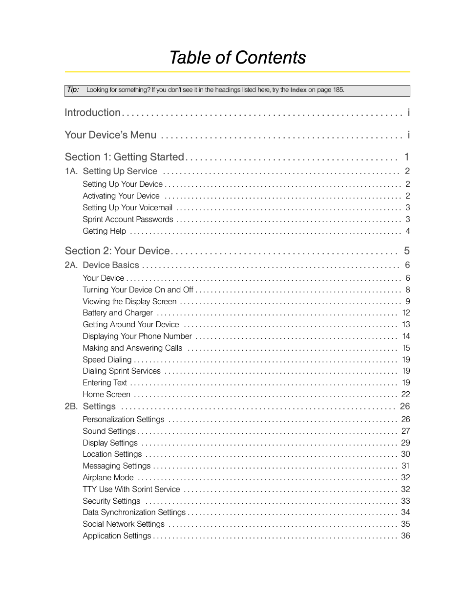 HTC EVO 4G User Manual | Page 3 / 197
