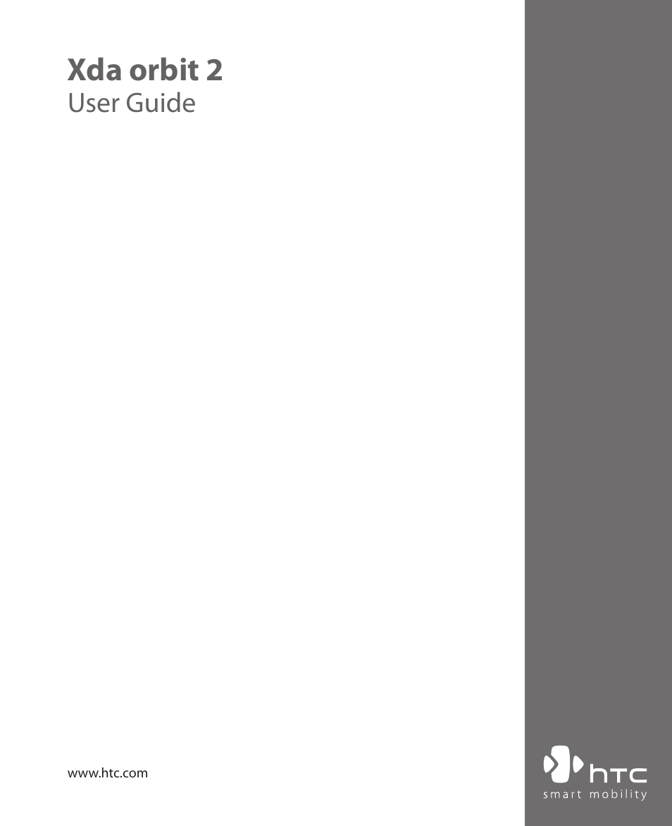 HTC Xda orbit 2 User Manual | 246 pages