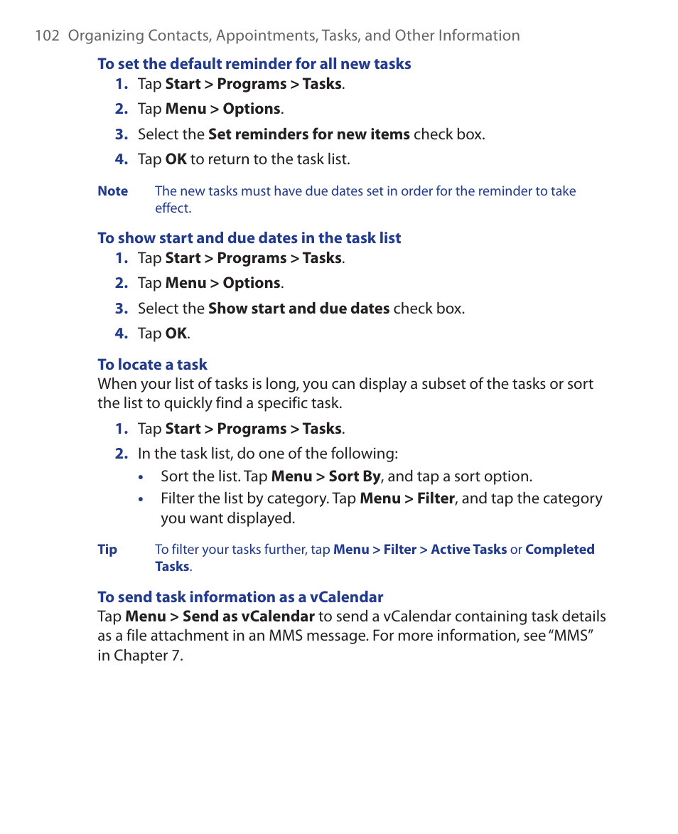 HTC Xda orbit 2 User Manual | Page 102 / 246