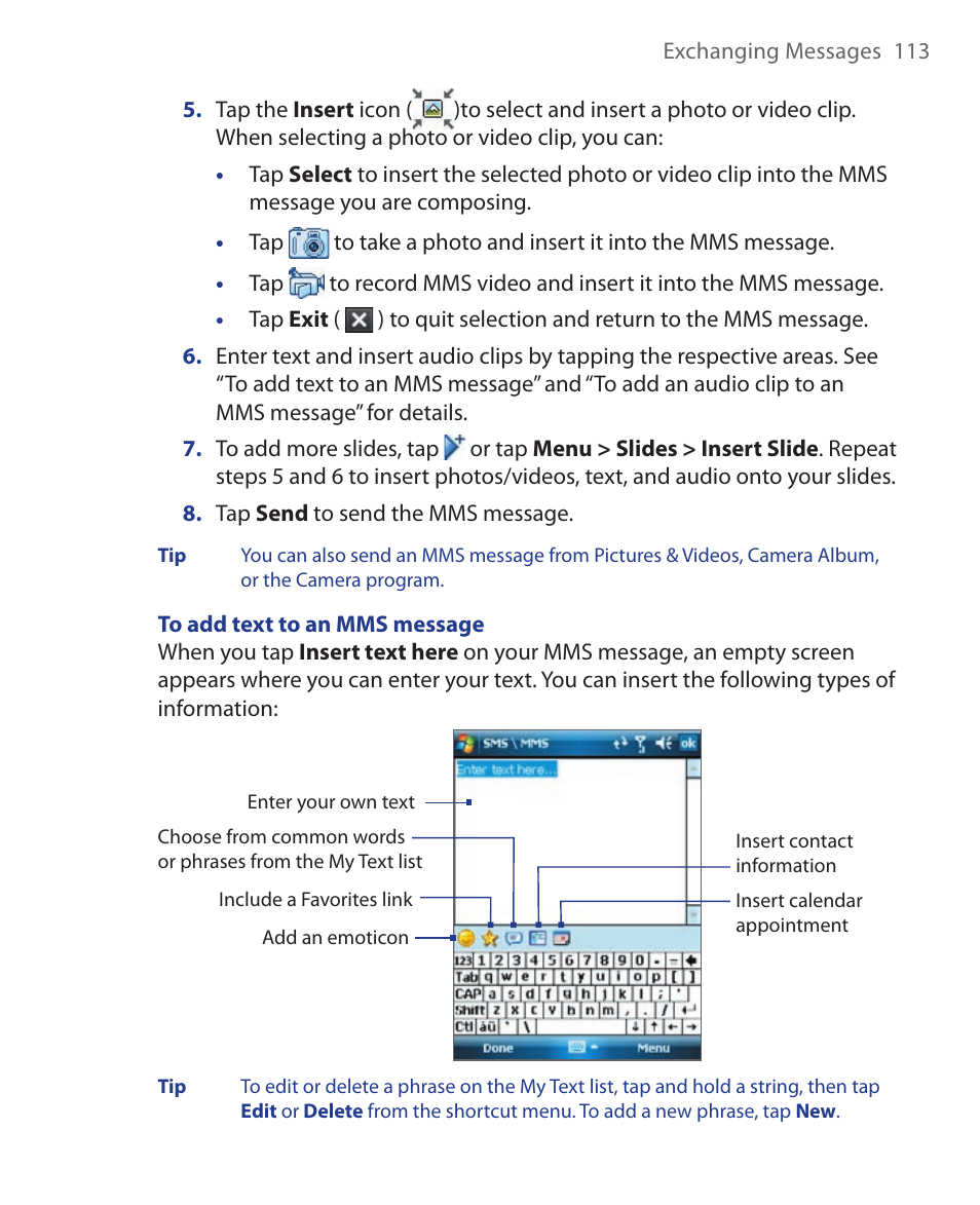 HTC Xda orbit 2 User Manual | Page 113 / 246