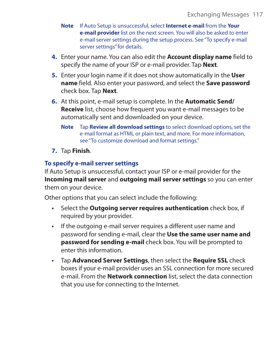 HTC Xda orbit 2 User Manual | Page 117 / 246