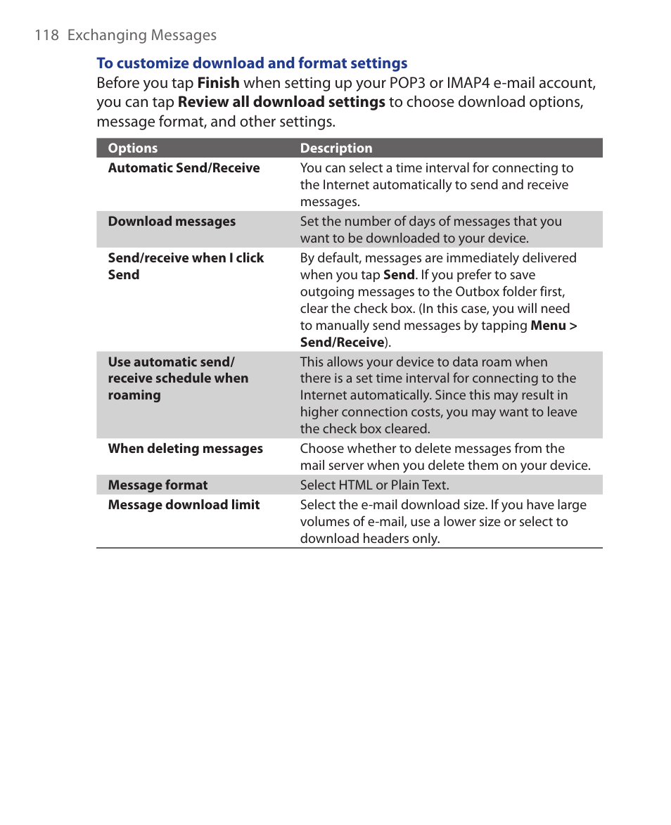 HTC Xda orbit 2 User Manual | Page 118 / 246