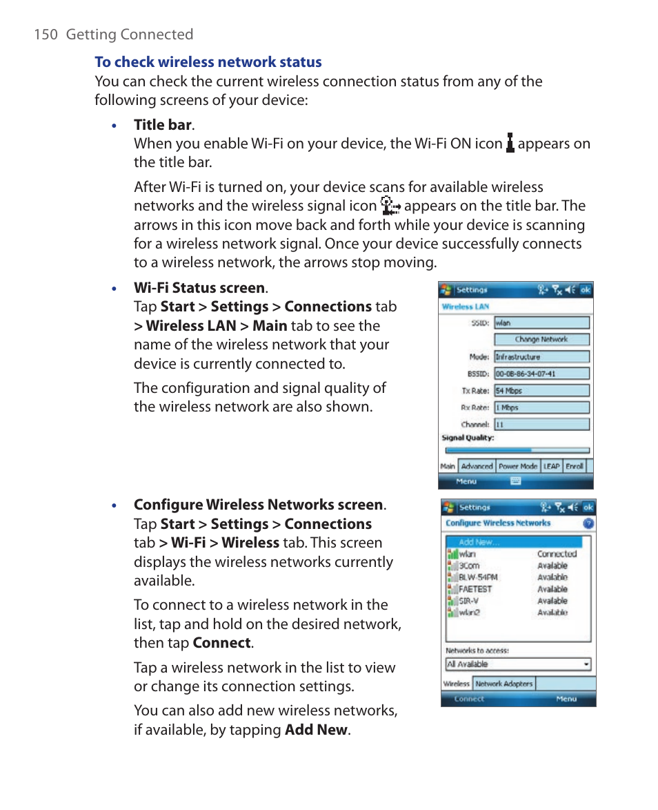 HTC Xda orbit 2 User Manual | Page 150 / 246