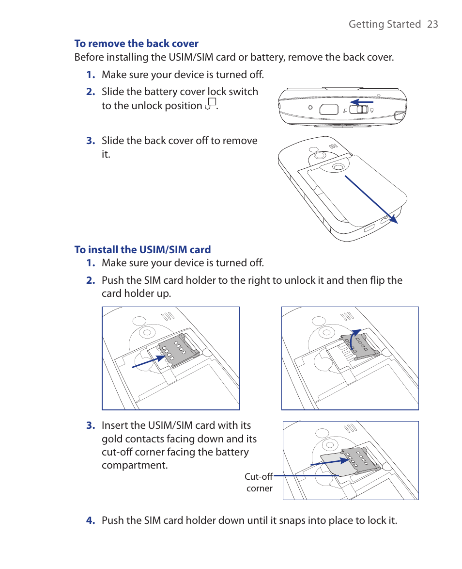 HTC Xda orbit 2 User Manual | Page 23 / 246