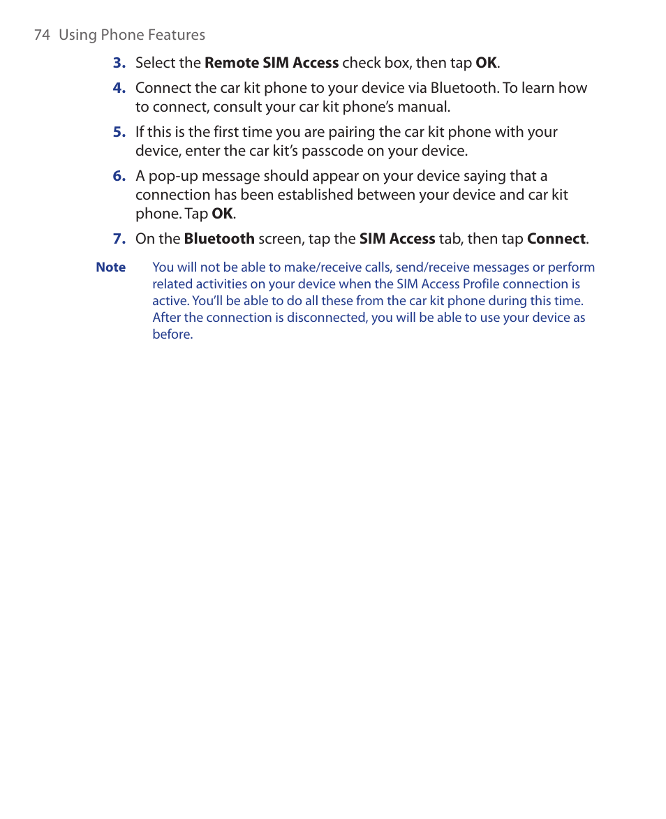 HTC Xda orbit 2 User Manual | Page 74 / 246