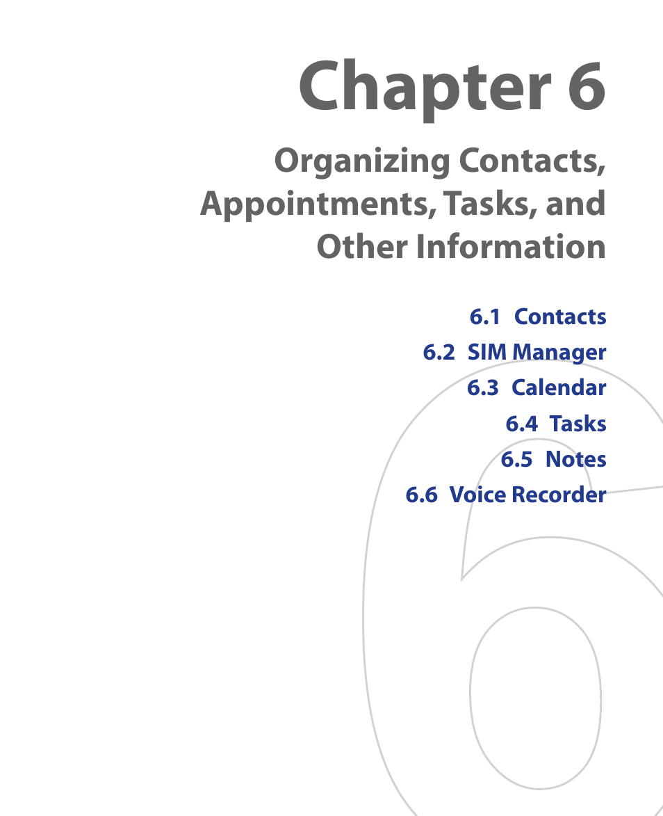 Chapter 6 | HTC Xda orbit 2 User Manual | Page 91 / 246