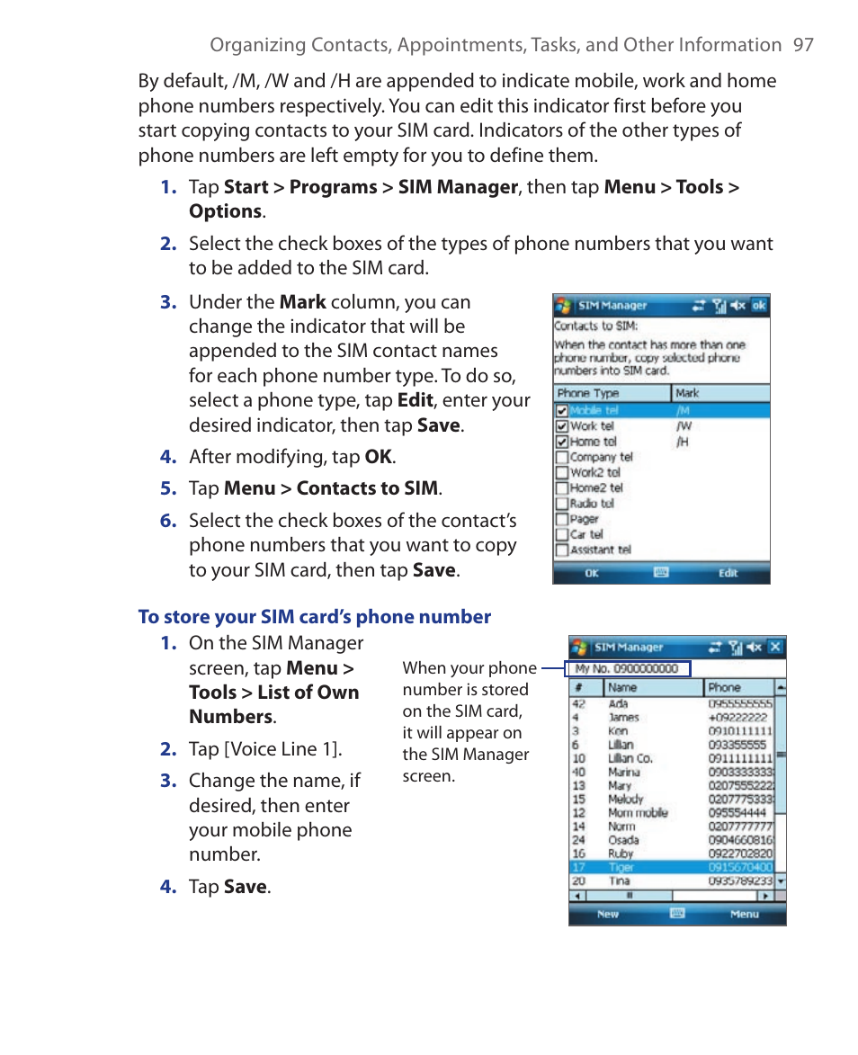 HTC Xda orbit 2 User Manual | Page 97 / 246