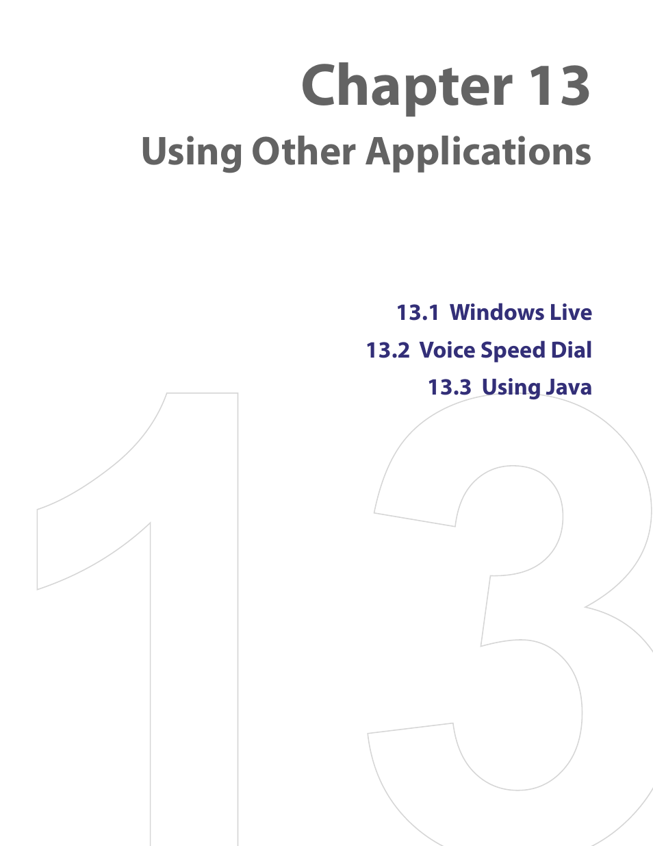 Chapter 13 using other applications, Chapter 13, Using other applications | HTC PDA Phone User Manual | Page 121 / 144