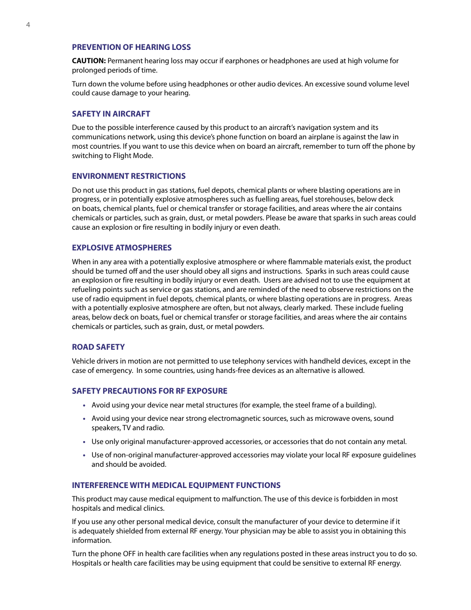 HTC PDA Phone User Manual | Page 4 / 144
