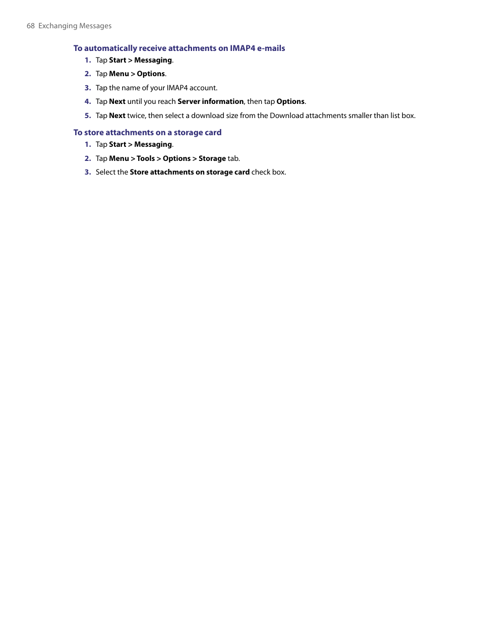 HTC PDA Phone User Manual | Page 68 / 144