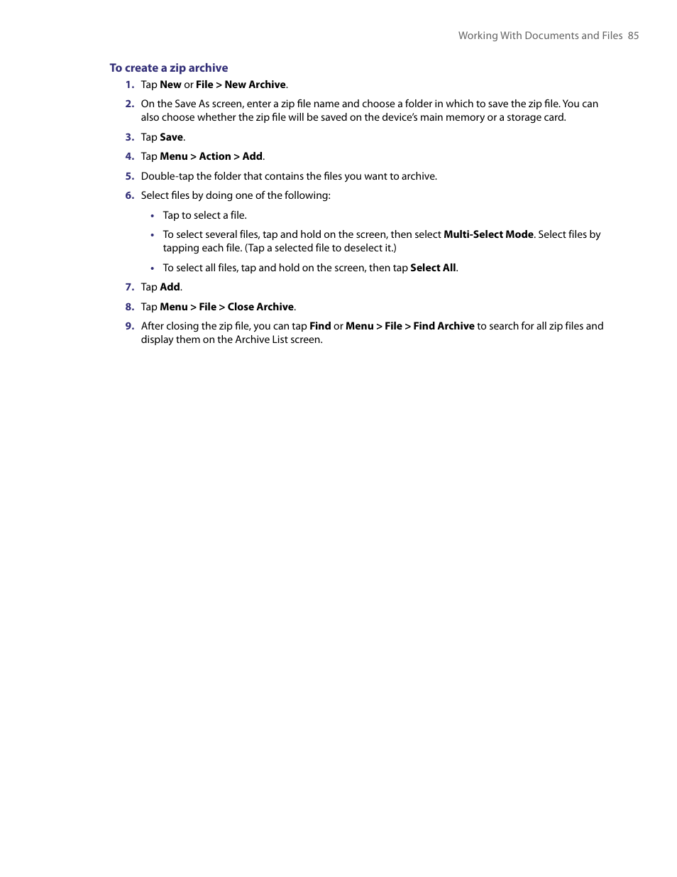 HTC PDA Phone User Manual | Page 85 / 144