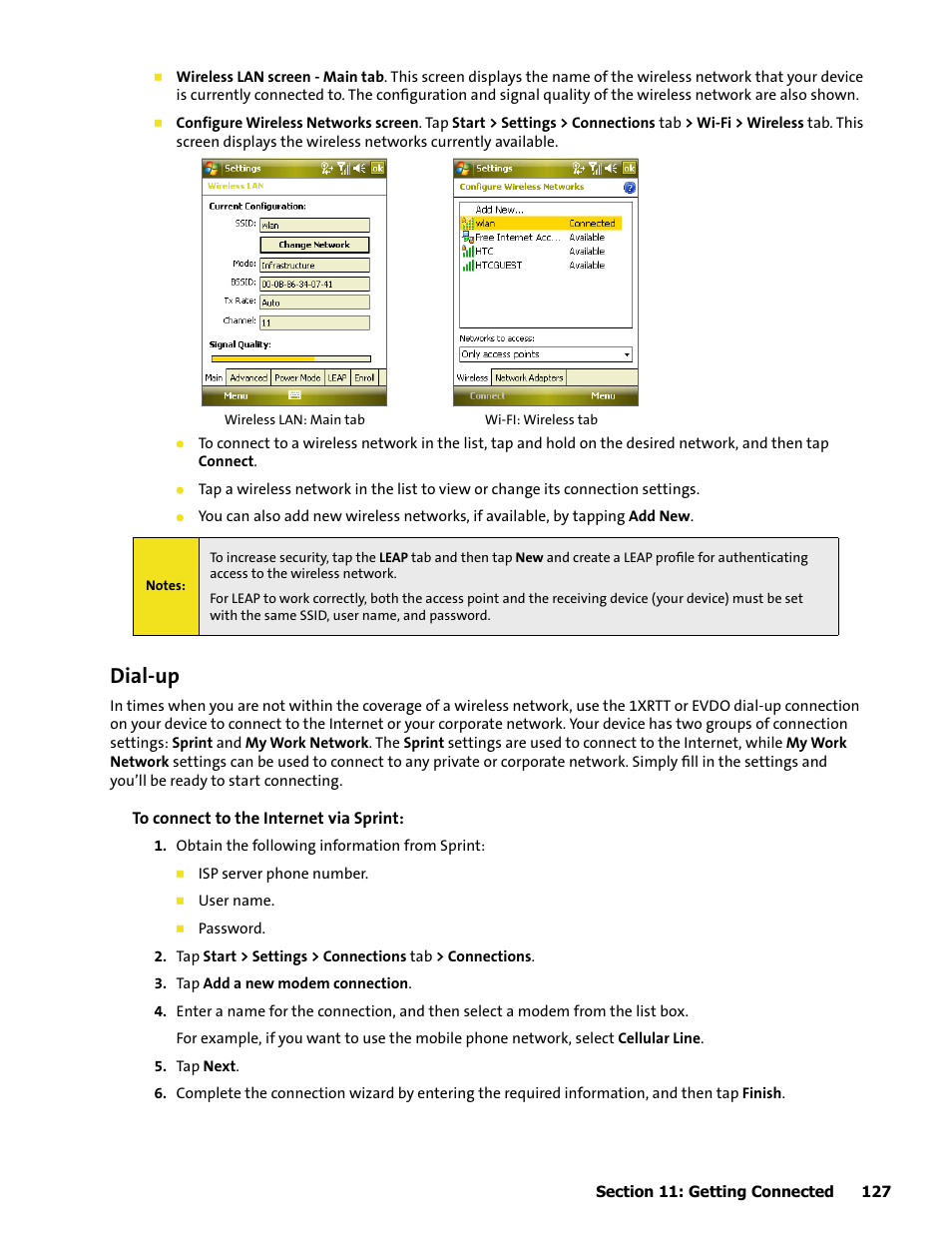 Dial-up | HTC Mogul User Manual | Page 125 / 188