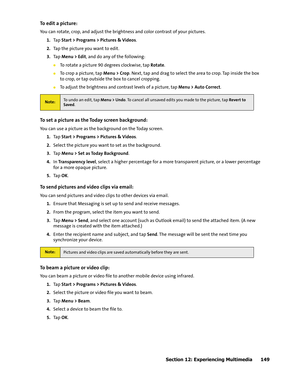 HTC Mogul User Manual | Page 147 / 188