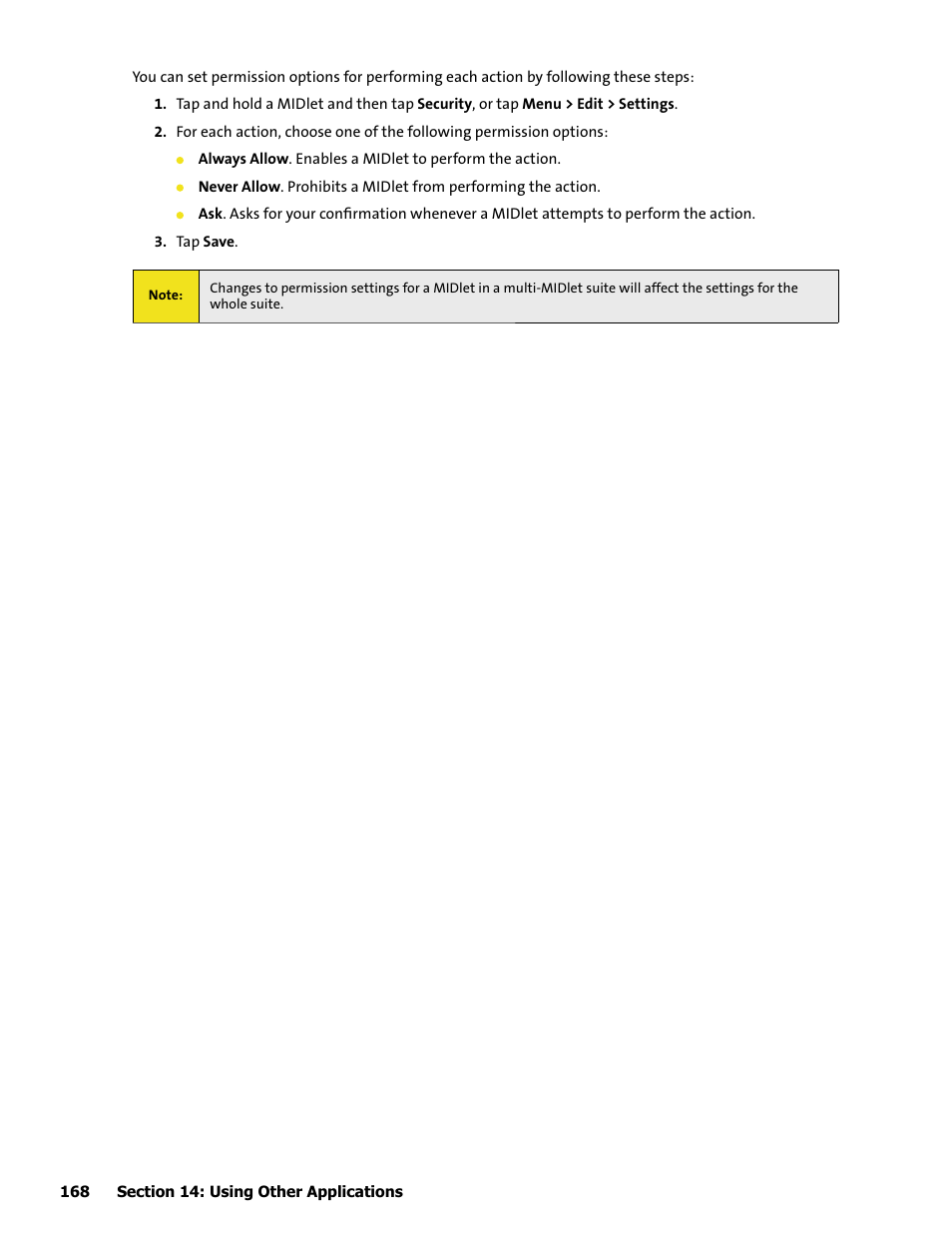 HTC Mogul User Manual | Page 164 / 188