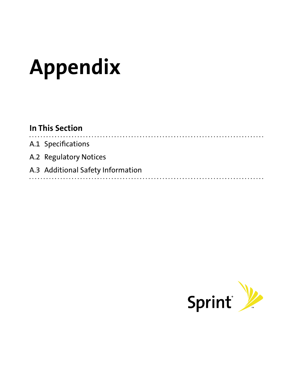 Appendix | HTC Mogul User Manual | Page 167 / 188