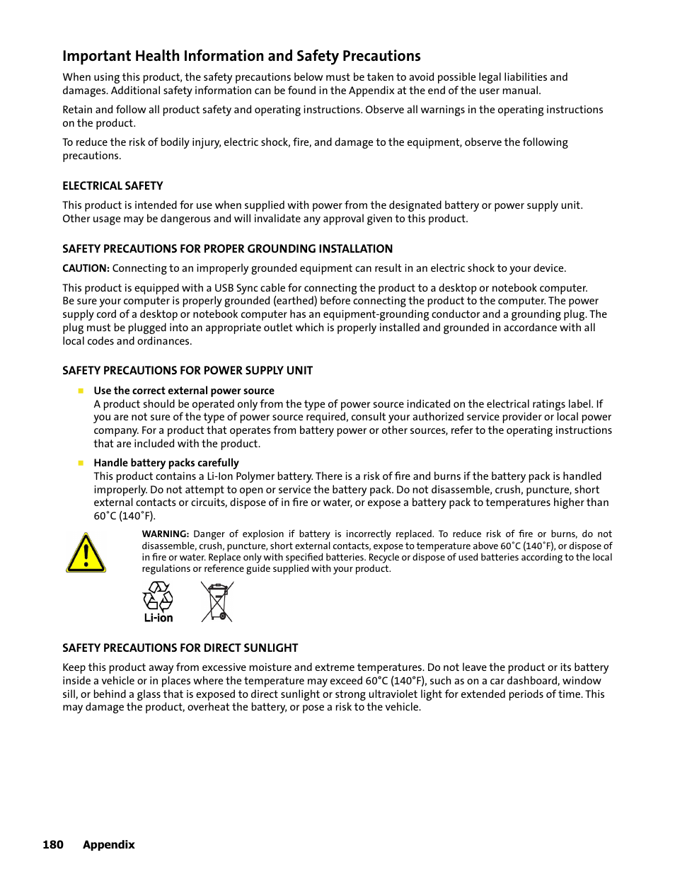 HTC Mogul User Manual | Page 176 / 188