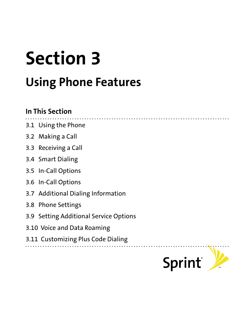 Section 3, Using phone features | HTC Mogul User Manual | Page 41 / 188