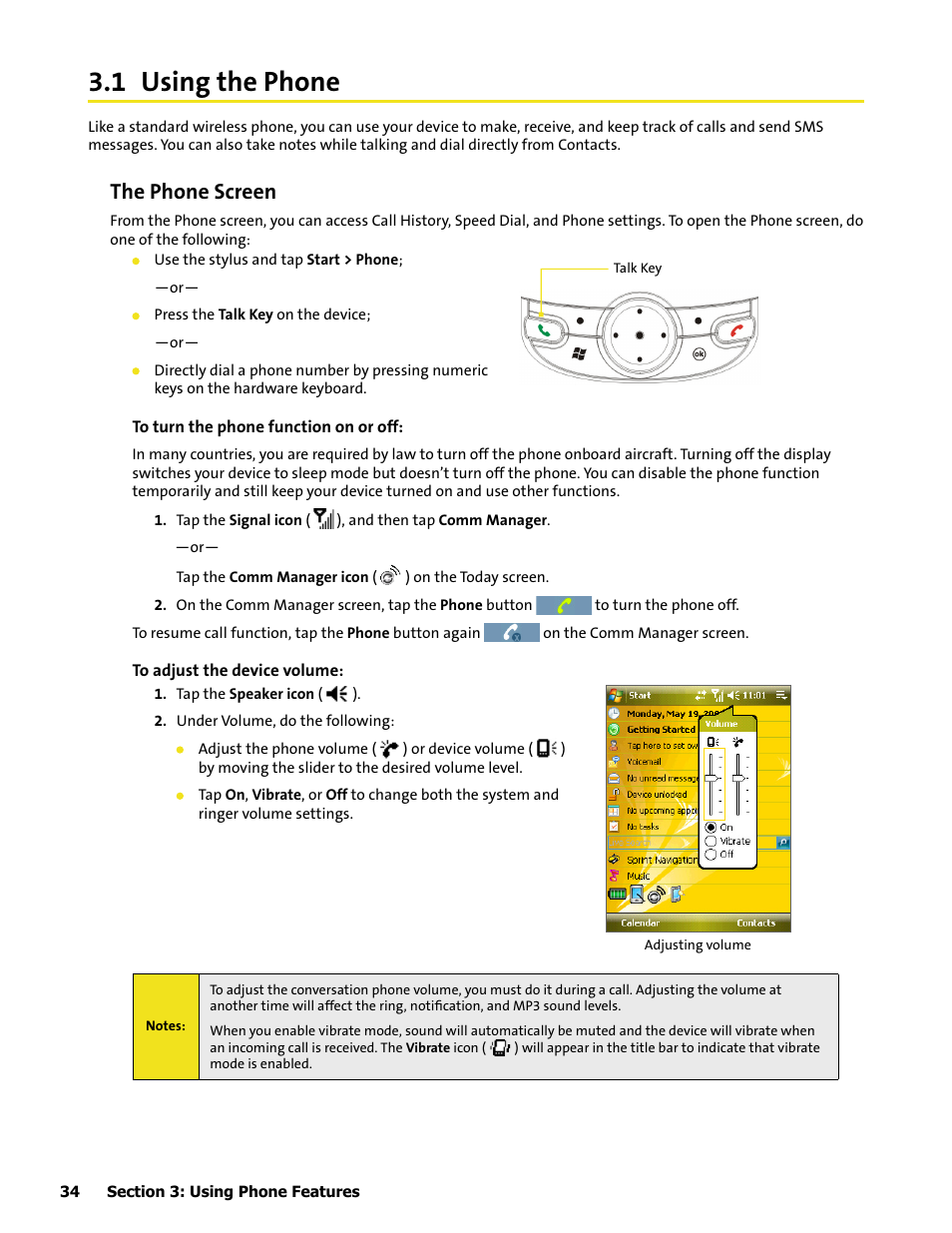 1 using the phone, The phone screen | HTC Mogul User Manual | Page 42 / 188