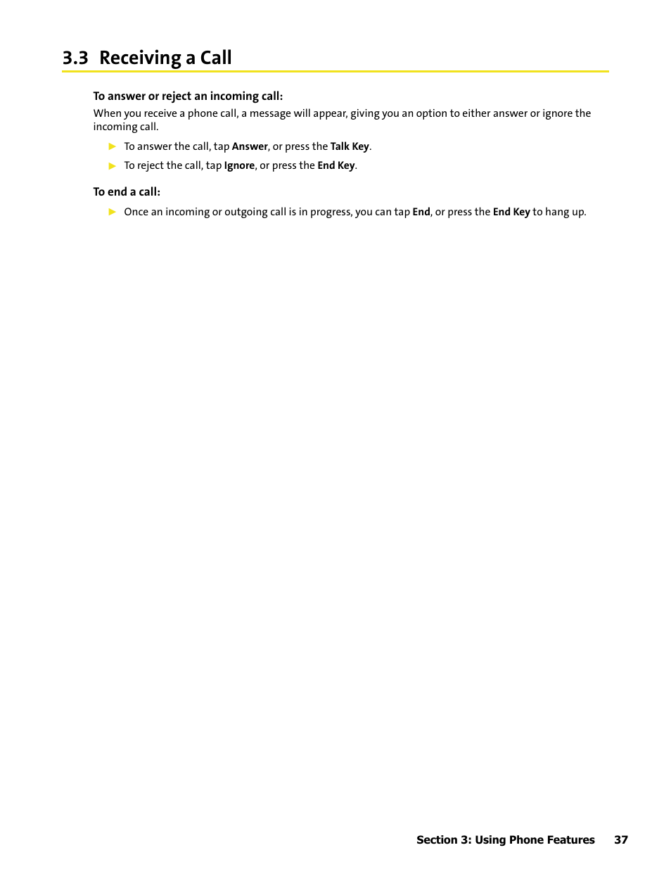 3 receiving a call | HTC Mogul User Manual | Page 45 / 188