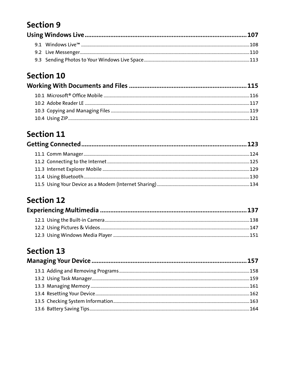 HTC Mogul User Manual | Page 6 / 188