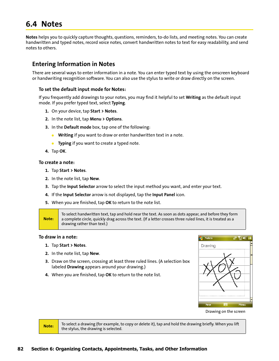 4 notes | HTC Mogul User Manual | Page 80 / 188