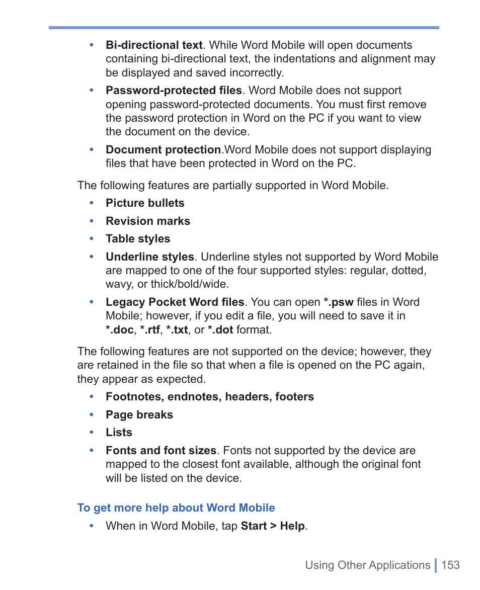 HTC WIZA100 User Manual | Page 153 / 192
