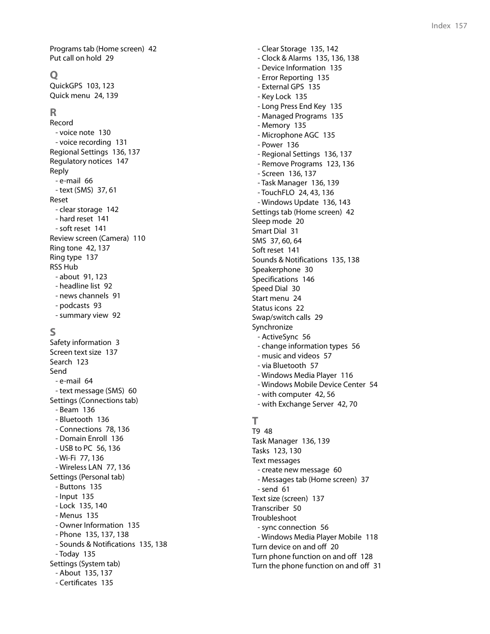 HTC AM171 User Manual | Page 157 / 158