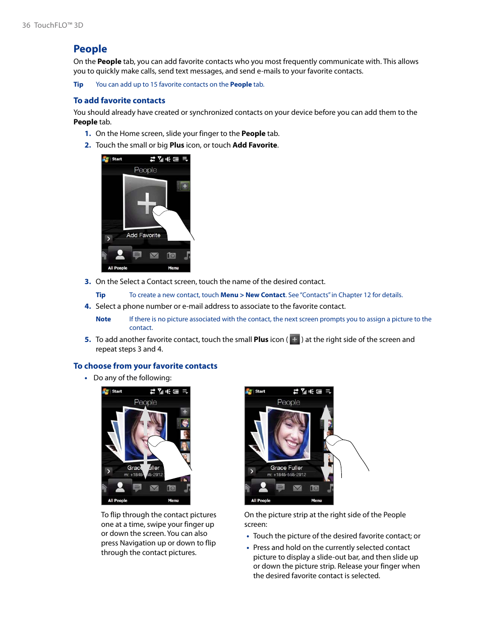 People | HTC AM171 User Manual | Page 36 / 158