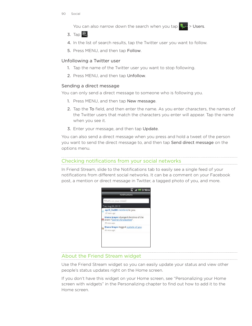 HTC Inspire 4G User Manual | Page 90 / 206