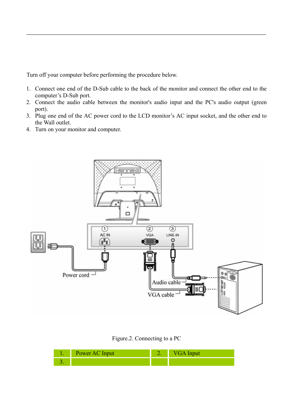 Making connections | Hanns.G HB175A User Manual | Page 9 / 22