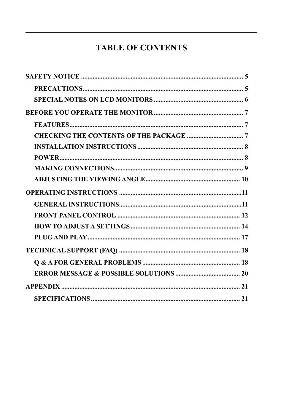 Hanns.G HH181 User Manual | Page 4 / 21