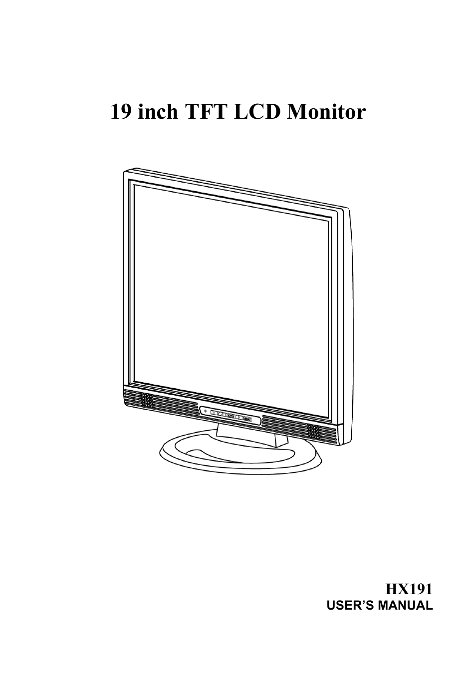 Hanns.G HX191 User Manual | 20 pages