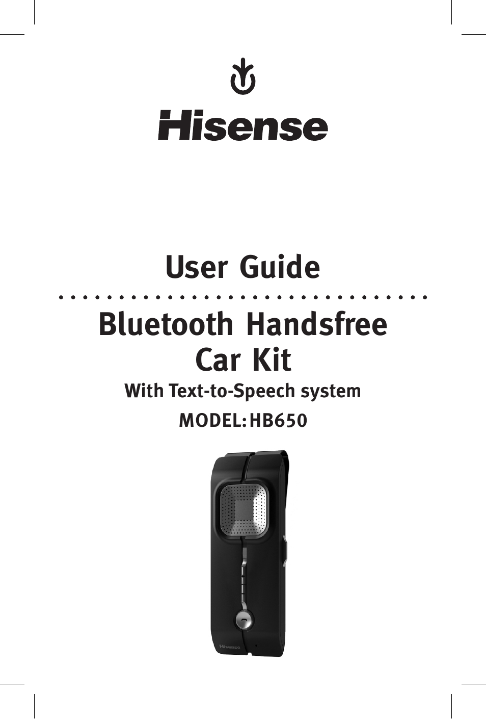 Hisense Group HB650 User Manual | 11 pages