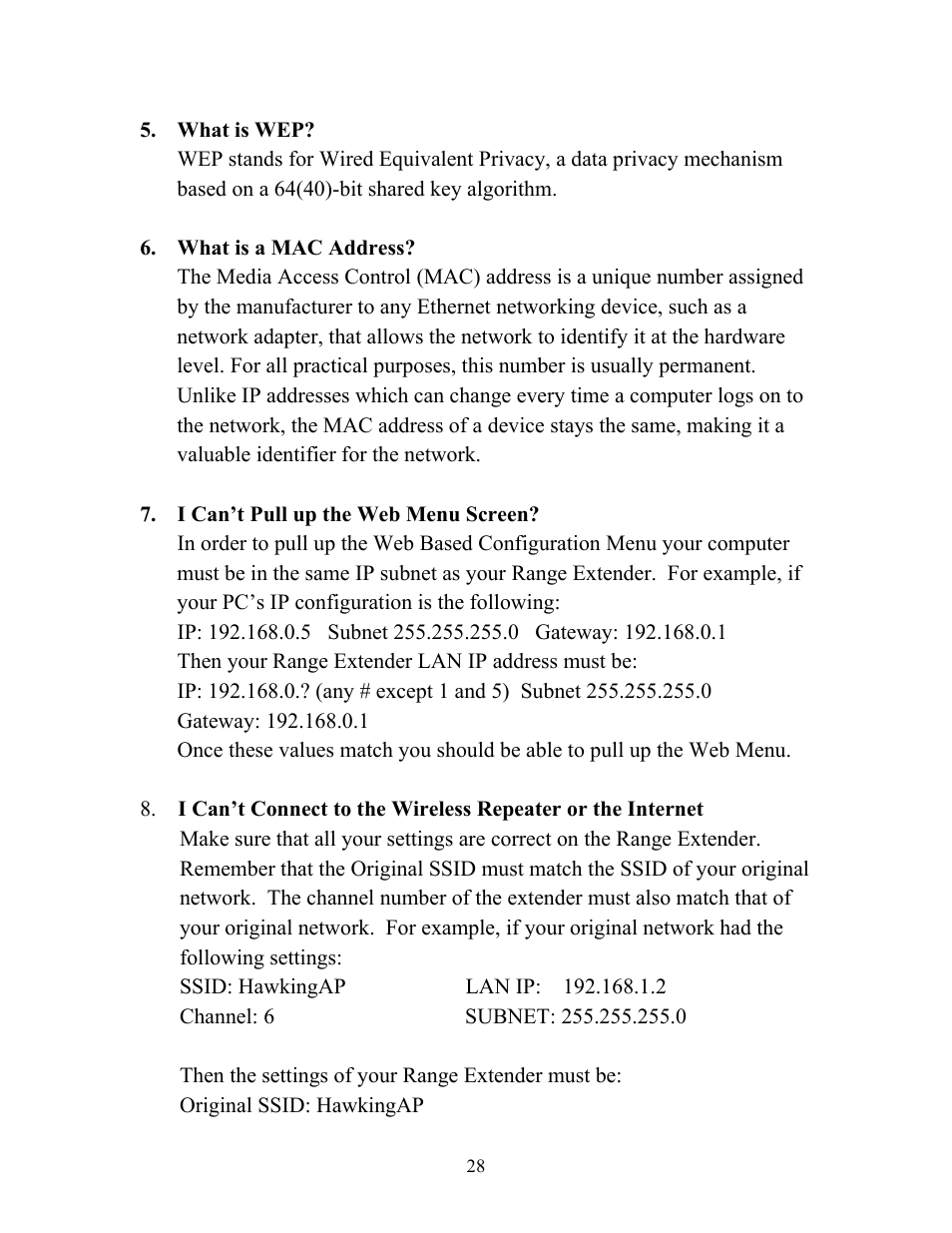 Hawking Technology HWUR54G User Manual | Page 28 / 29