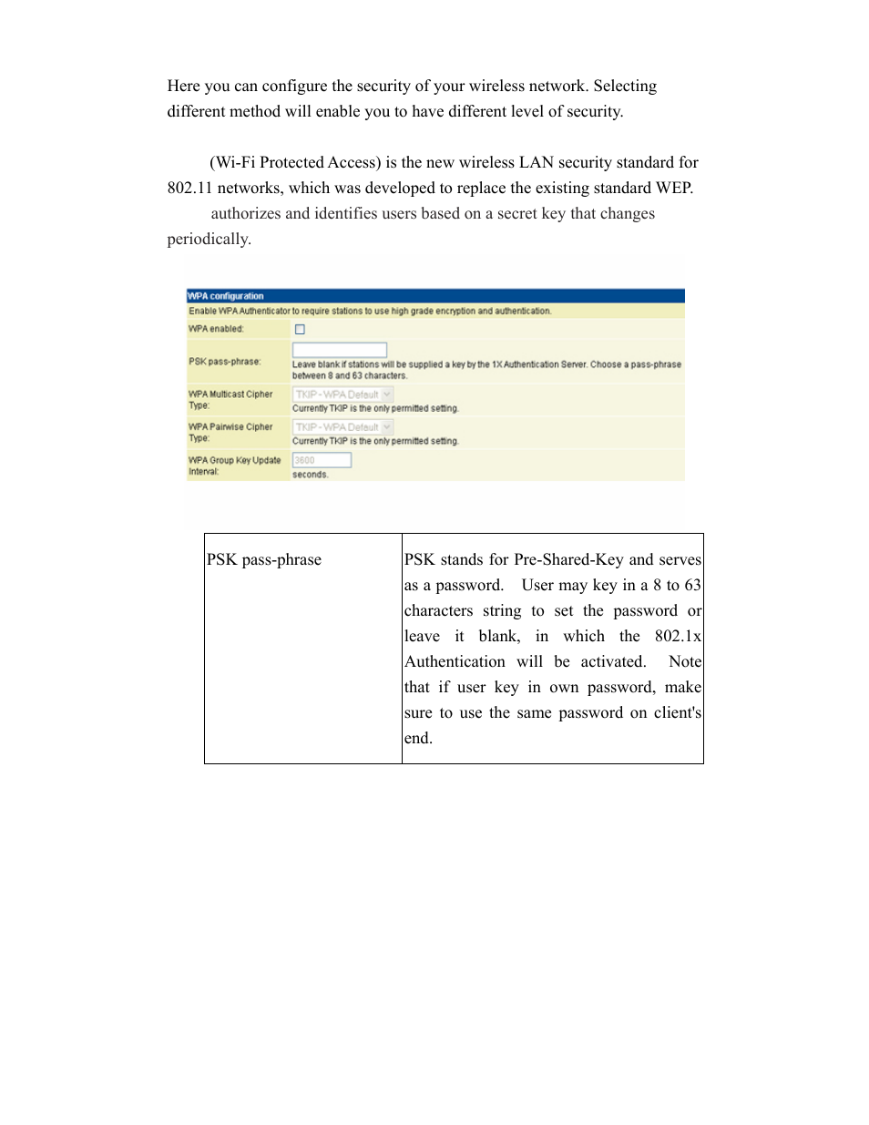 Security | Hawking Technology HWBA54G User Manual | Page 20 / 36