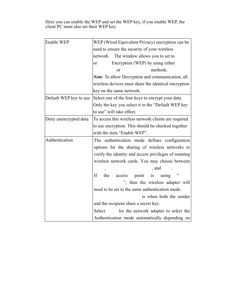 Security | Hawking Technology HWBA54G User Manual | Page 31 / 36