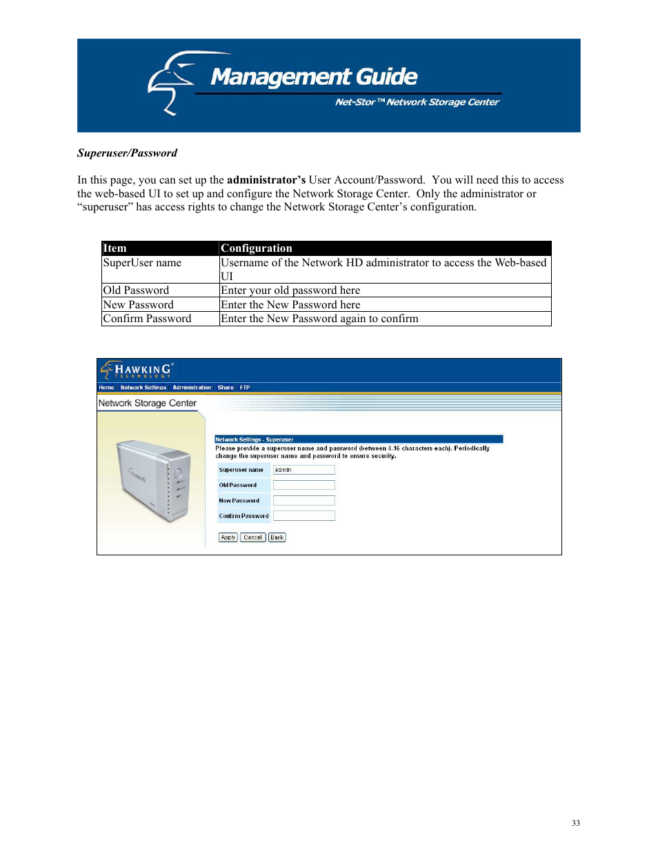 Hawking Technology HNAS1 User Manual | Page 33 / 53