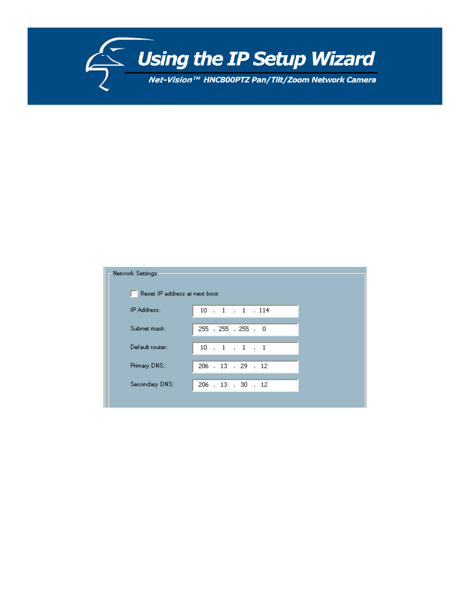 1 fix the ip address, 2 basic network settings | Hawking Technology HNC800PTZ User Manual | Page 15 / 20