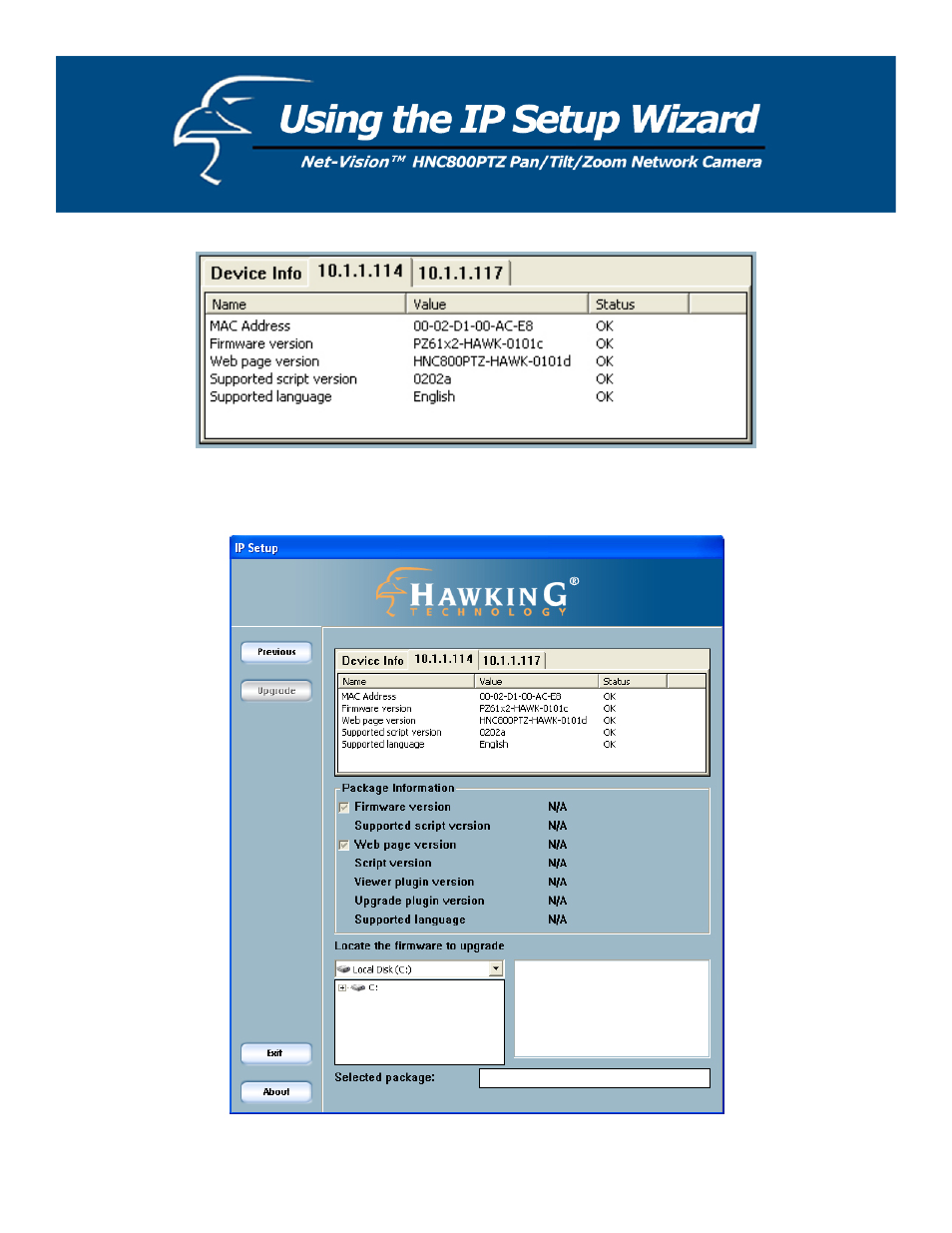 Hawking Technology HNC800PTZ User Manual | Page 18 / 20