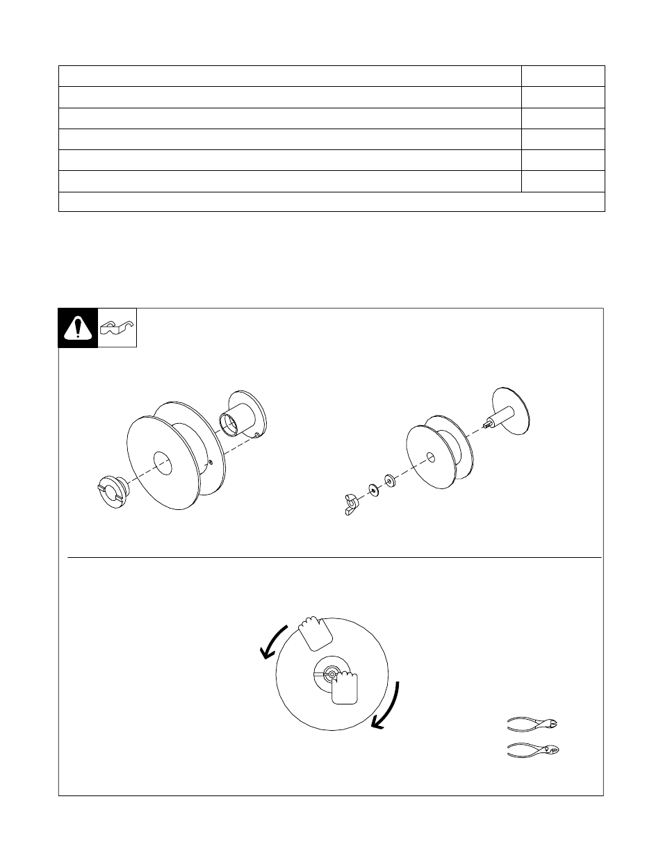 7. electrical service guide for 230 vac model, 8. installing wire spool and adjusting hub tension | Hobart Welding Products 150 User Manual | Page 20 / 48