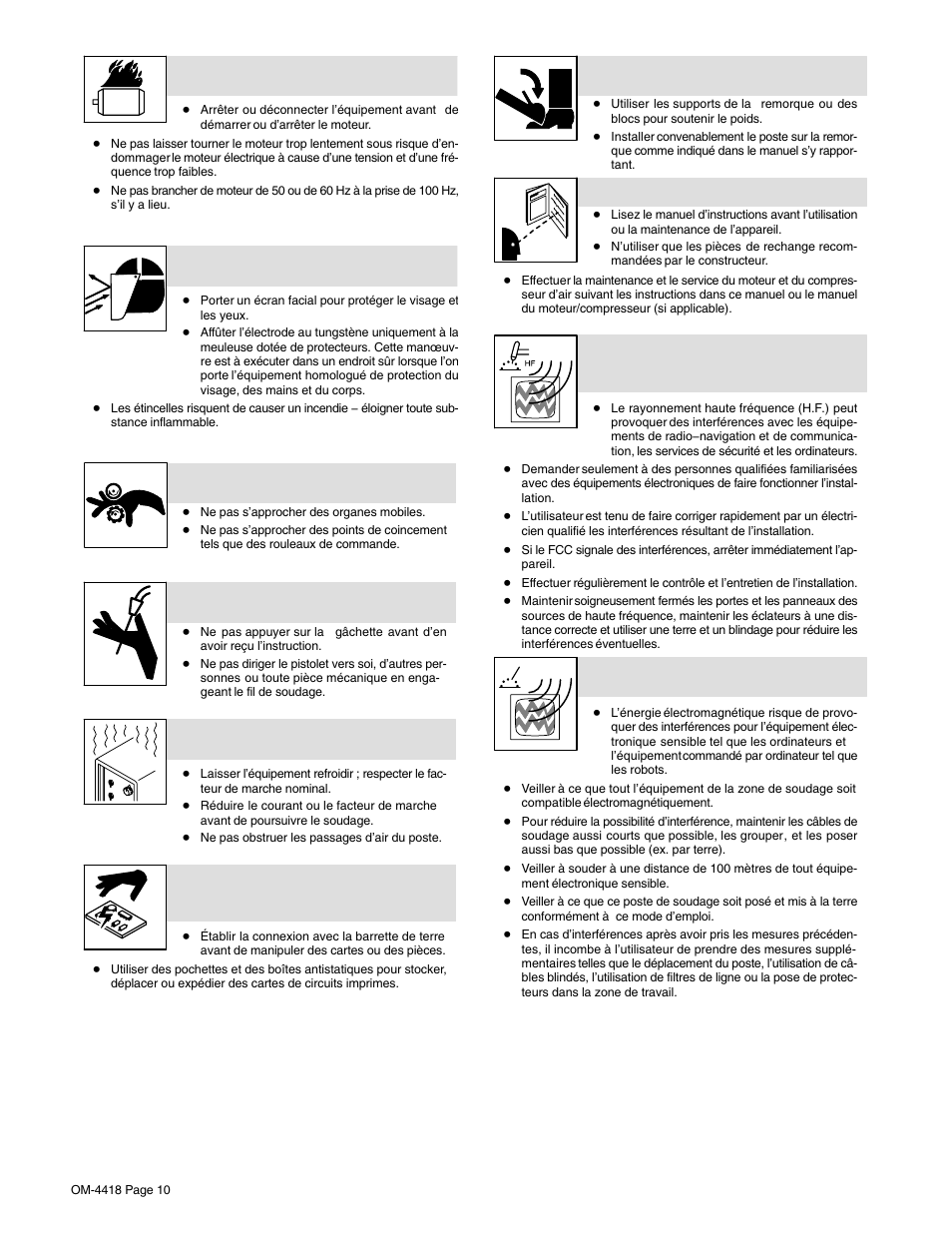 Hobart Welding Products CHAMPION 4500 OM-4418 User Manual | Page 14 / 52