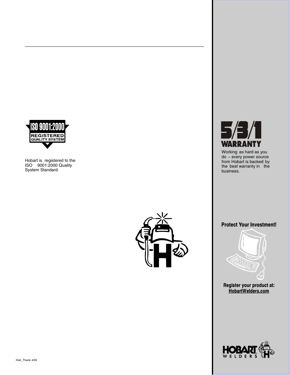 Hobart Welding Products CHAMPION 4500 OM-4418 User Manual | Page 2 / 52