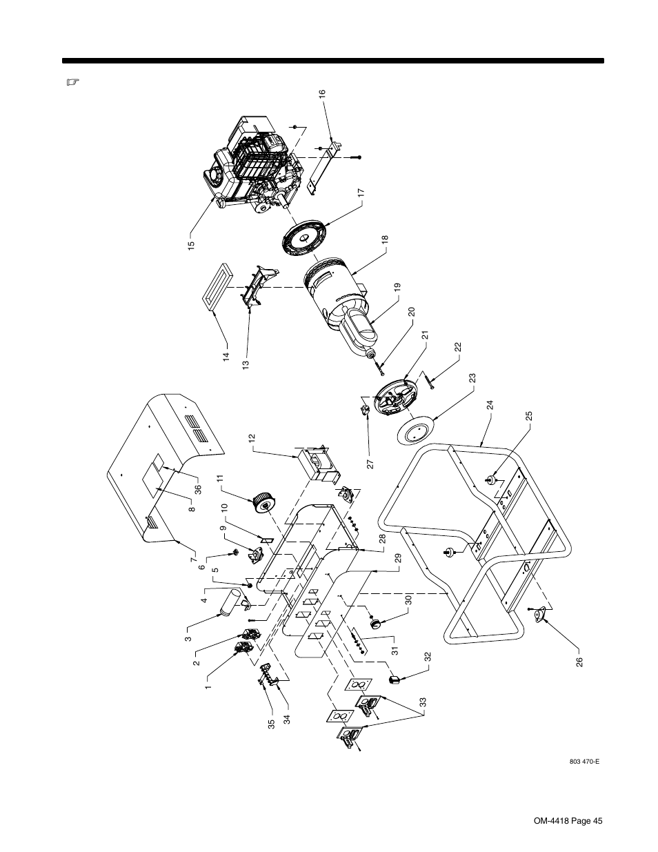 Section 13 − parts list | Hobart Welding Products CHAMPION 4500 OM-4418 User Manual | Page 49 / 52