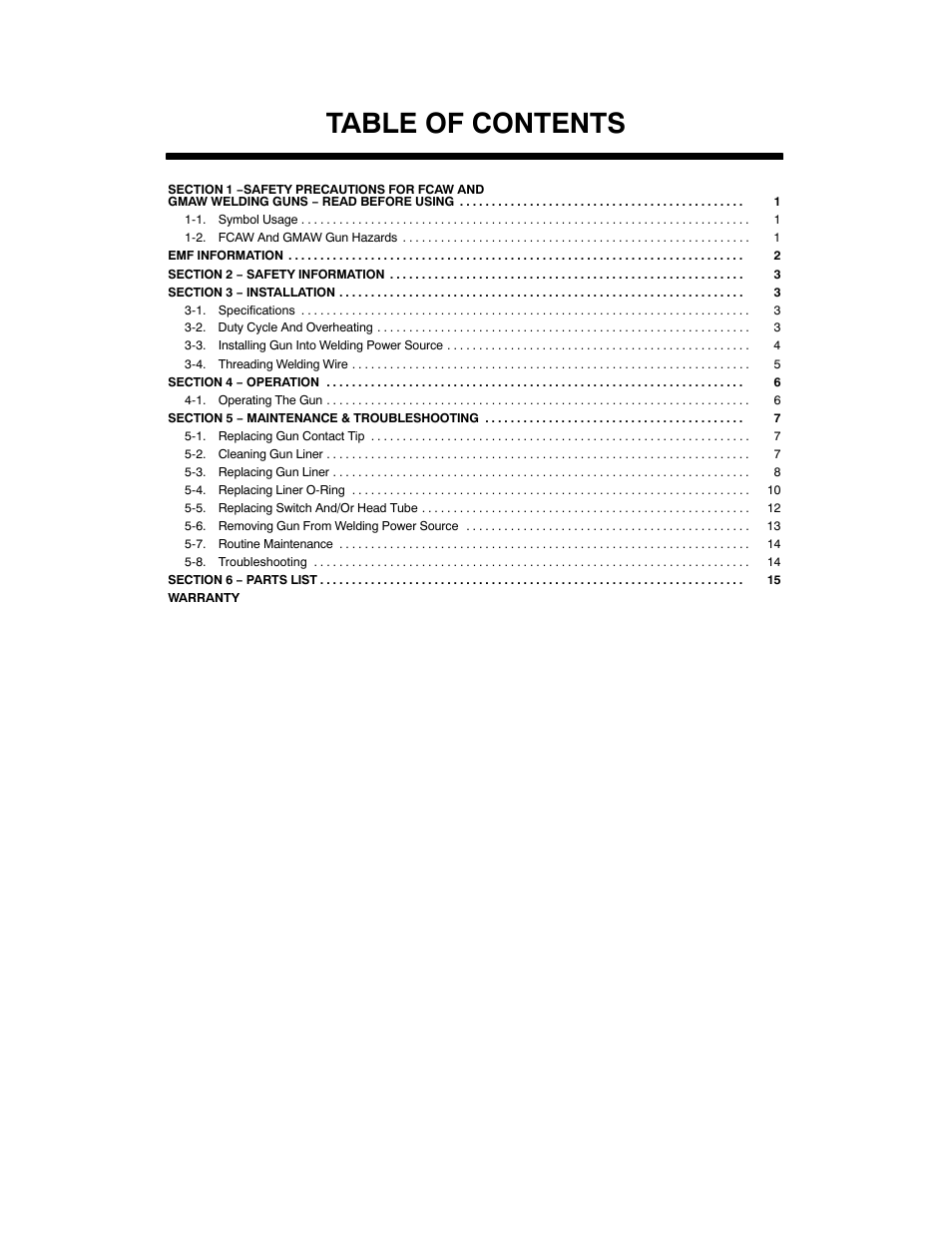 Hobart Welding Products H-9A Gun User Manual | Page 3 / 24