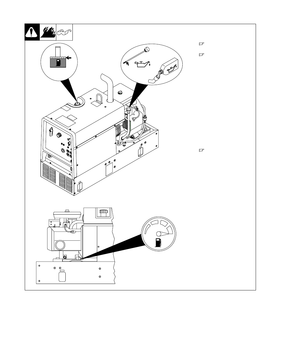 2. engine prestart checks | Hobart Welding Products CHAMPION OM-493 User Manual | Page 17 / 56