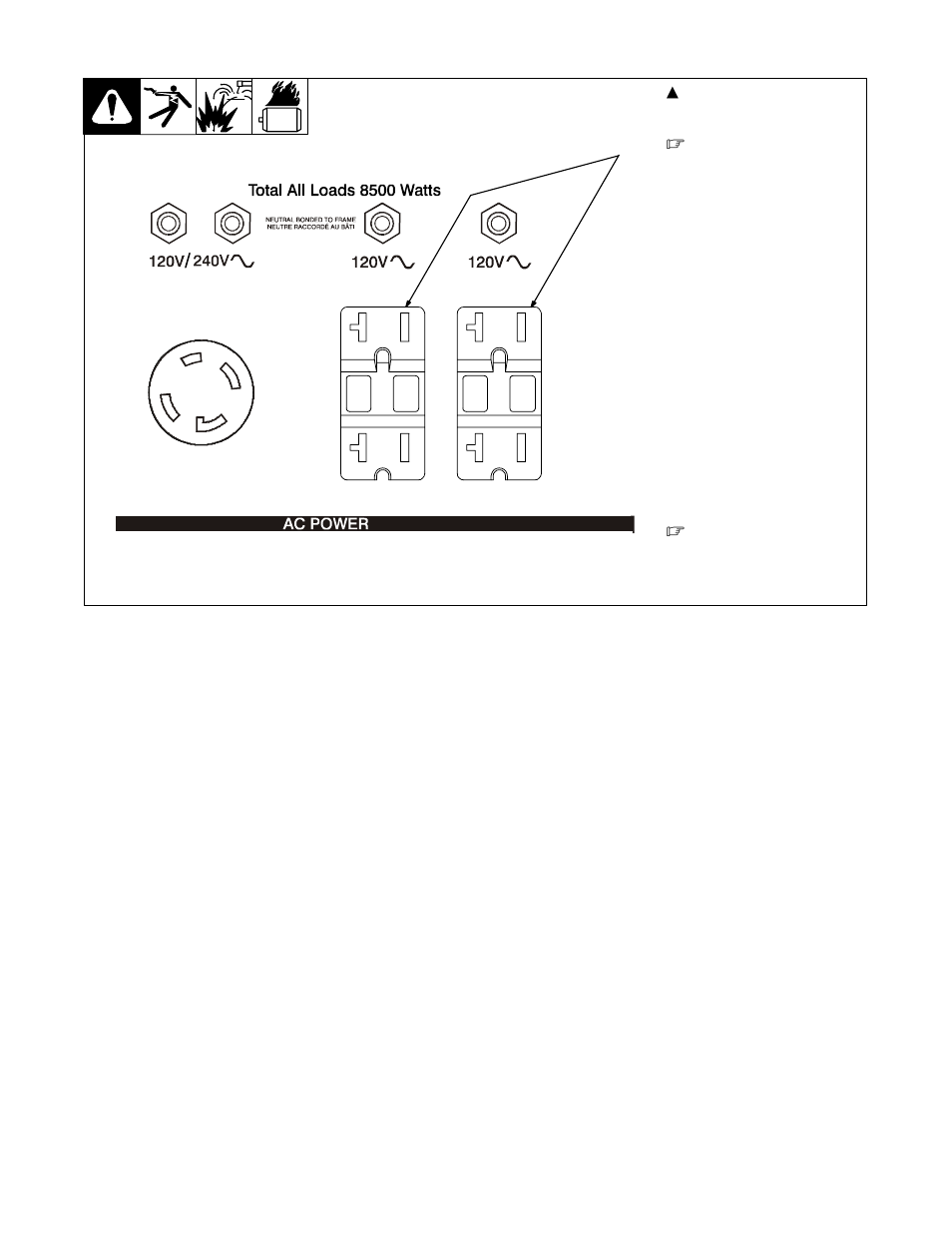 2. optional auxiliary power receptacles | Hobart Welding Products CHAMPION OM-493 User Manual | Page 23 / 56