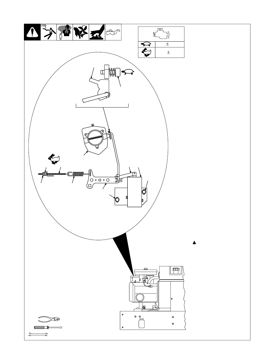 6. adjusting engine speed | Hobart Welding Products CHAMPION OM-493 User Manual | Page 28 / 56
