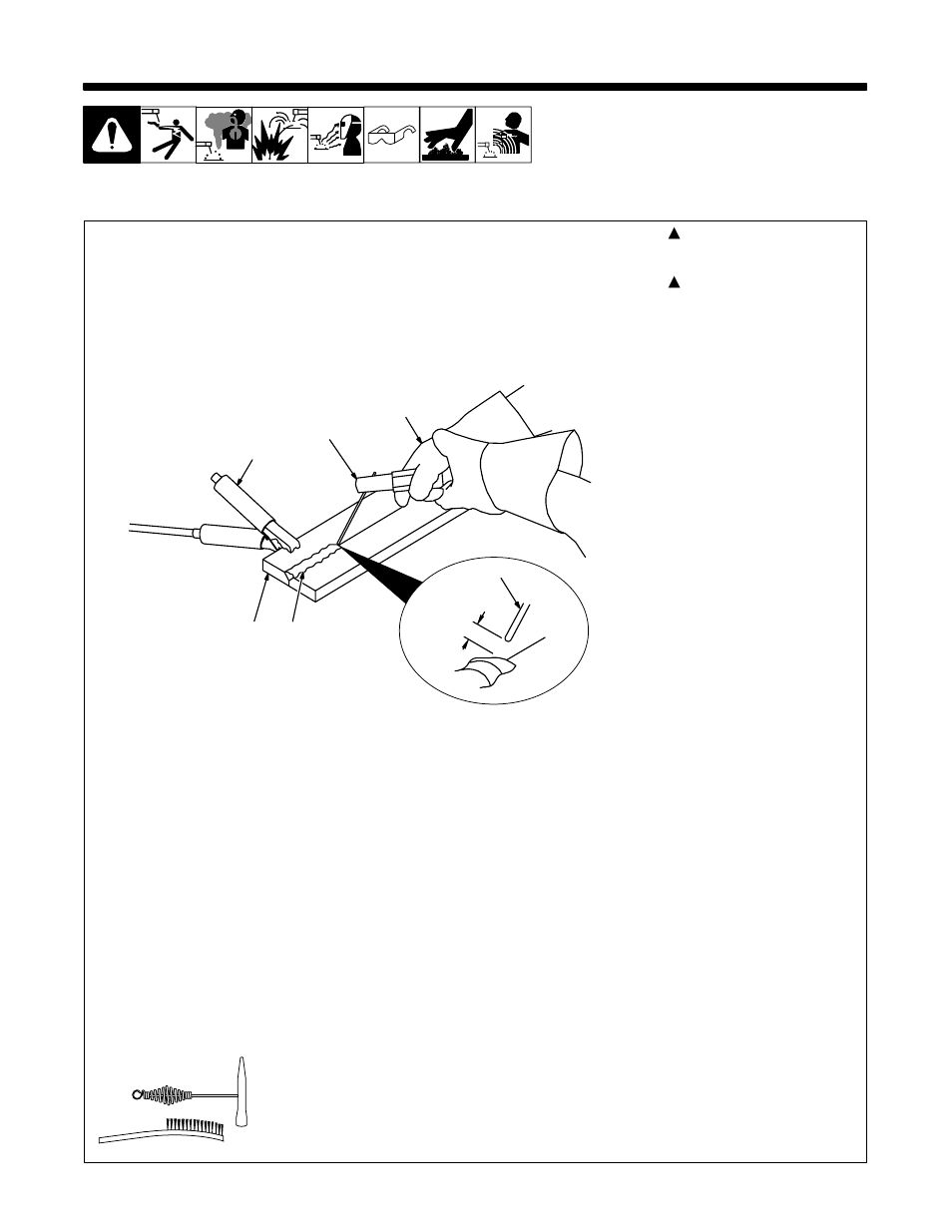 1. stick welding procedure | Hobart Welding Products CHAMPION OM-493 User Manual | Page 40 / 56