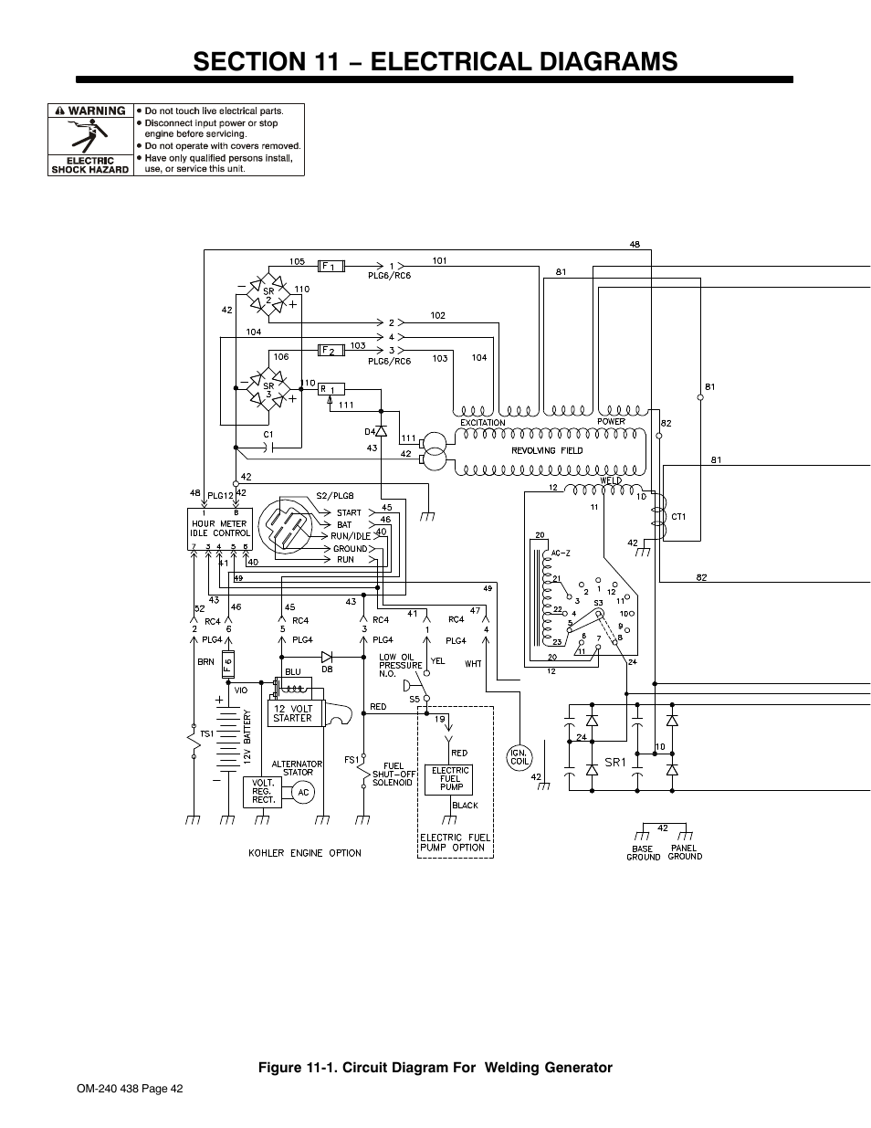 Hobart Welding Products CHAMPION ELITE OM-240 438E User Manual | Page 46 / 64
