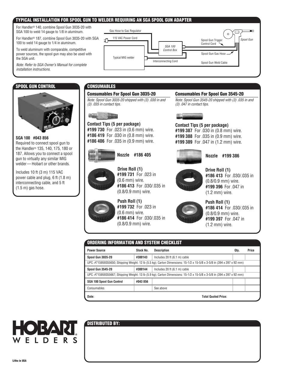Hobart Welding Products SPOOL GUN 3545-20 User Manual | Page 2 / 2